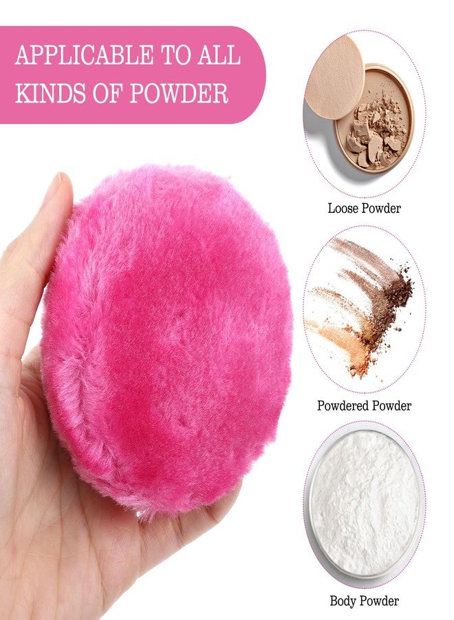 Guduling 4 Pcs Dusting Powders Puff,3.5 In Body Puffer for Powders,Soft Powder Puffs for Body Powder, Washable Reusable Dusting Puff Wet Dry Makeup Tool for Babys & Kid & Adult - Image 4